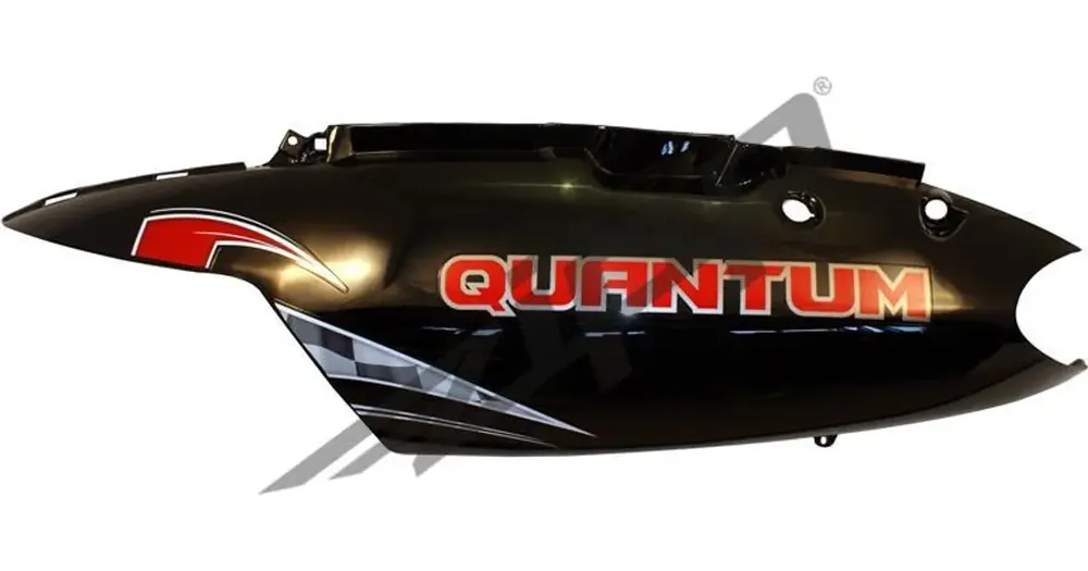 Musta vasen yläosan takakate "Quantum" Superhinta
