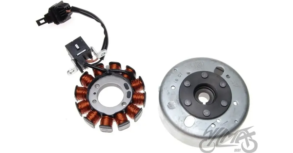Staattori, magneetto, vaihtovirtalaturi, magneetolla, 12-puolainen Piaggio Zip 50 4T Edullinen Hinta