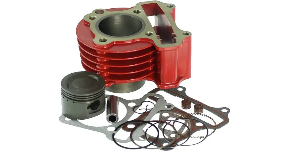 Uusi Kokoelma Sylinterisarja 47.00mm 80cc alumiini tappi 13mm punainen 139QMB/QMA (GY6 50) 4T