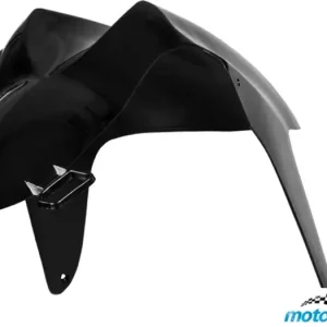 Superhinta TNT etulokasuoja, musta metallinhohto, MBK Nitro / Yamaha Aerox
