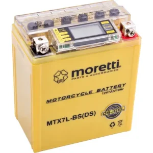 Asiakkaiden Suosikki Moretti Parts MTX7L-BS geeliakku 12V 7Ah 113x70x132mm 65CCA
