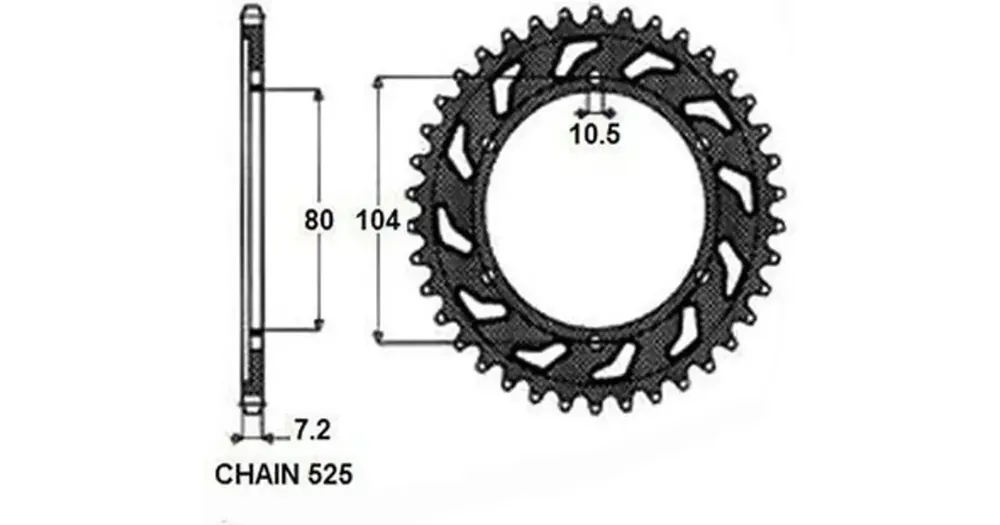 Päivän Tarjous SUNSTAR Takaratas TERÄS SUNR1-4347 39 hammasta SUNR1-4347-39