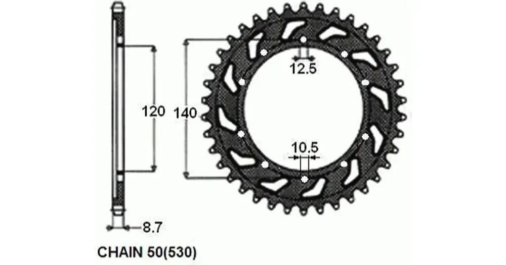 Tarjous Takaratas SUNSTAR TERÄS SUNR1-5500-45