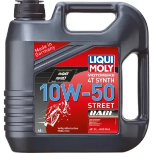 Tarjous 4T-moottoriöljy, Liqui Moly Street Race, 10W50 synteettinen 4L