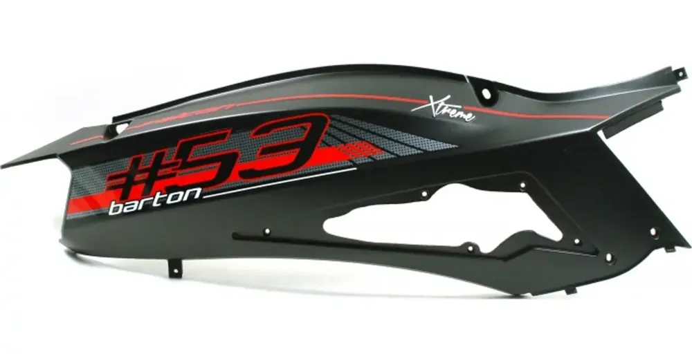 Sertifioitu Takakate oikea ylä, musta-punainen, Barton Falcon / Zipp Quantum RS