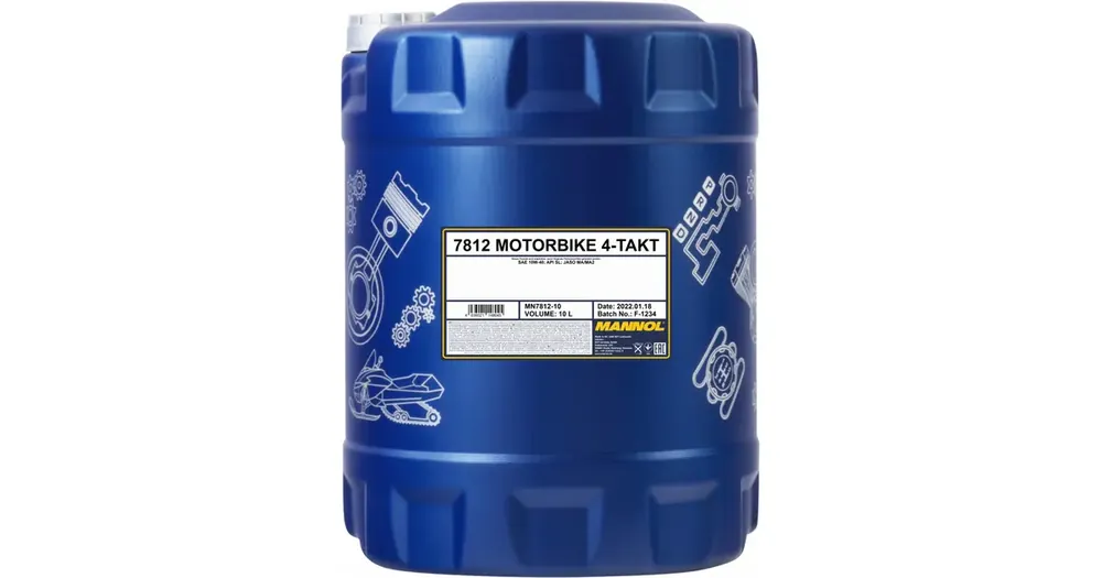 Osta Verkossa Mannol Motorbike 7812 -moottoriöljy, puolisynteettinen MA2 4T 10W40 10L
