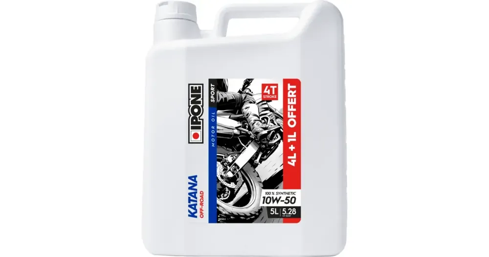 IPONE Katana Off Road synteettinen 4T 10W50 5L moottoriöljy Eniten Myyty