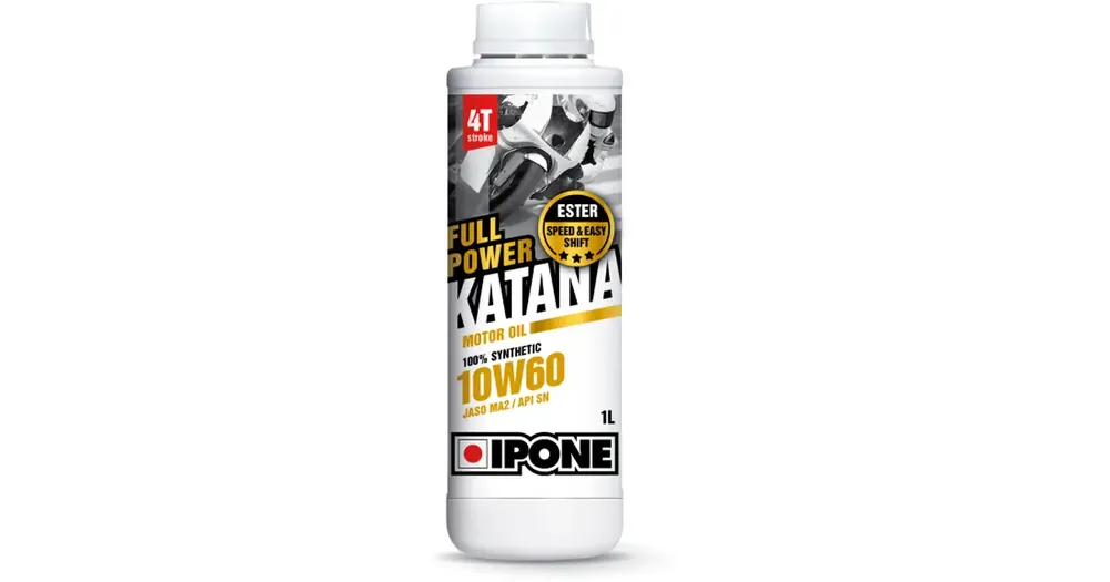 Osta Tänään IPONE Katana Full Power synteettinen 4T 10W60 1L moottoriöljy