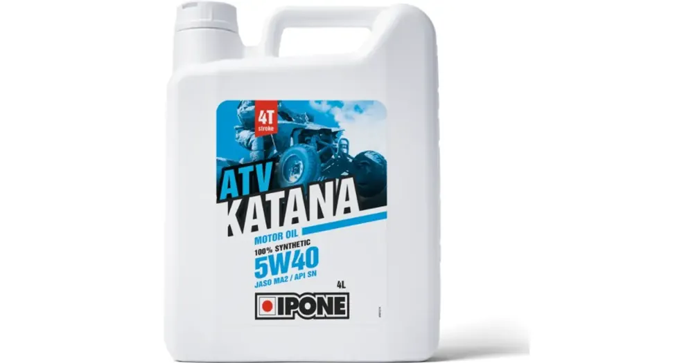 IPONE Katana ATV synteettinen moottoriöljy MA2 4T 5W40 4L Bestseller