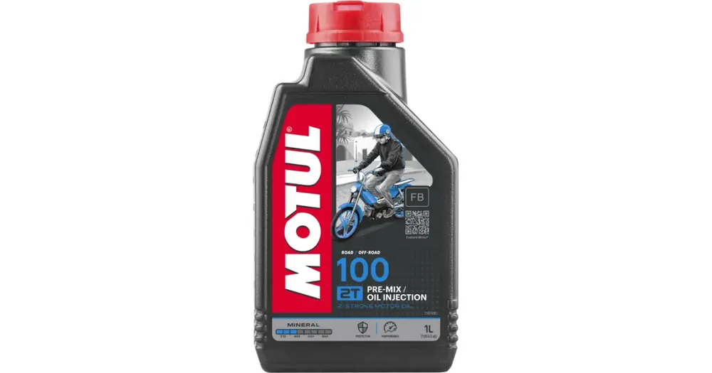 MOTUL 100 mineraali 2T-öljy 1L Nopea Toimitus