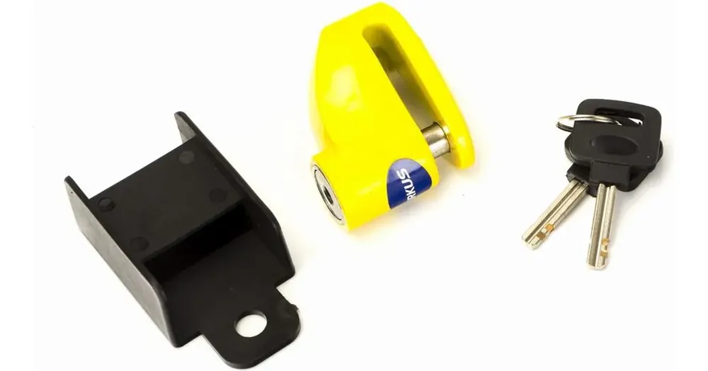 Suosittu Jarrulevylukko 10mm keltainen SL105A