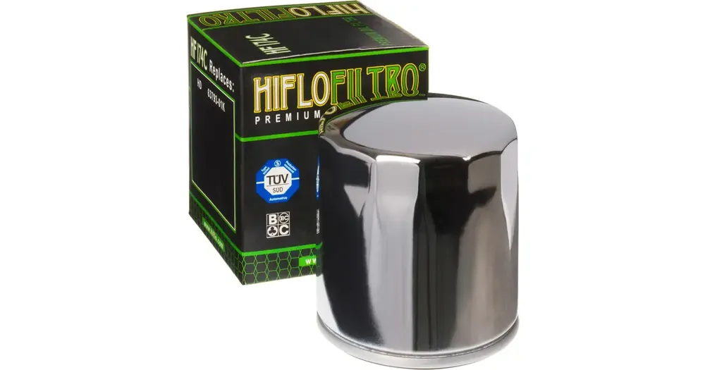 Alkuperäinen HifloFiltro öljynsuodatin, kromattu HF174C