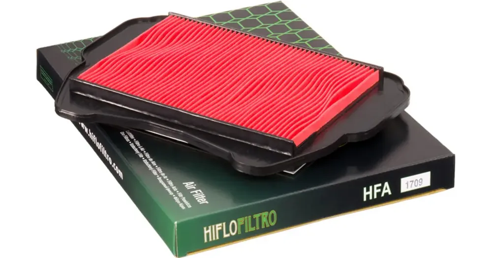 Edullinen HifloFiltro HFA1709 paperinen ilmansuodattimen sisäosa