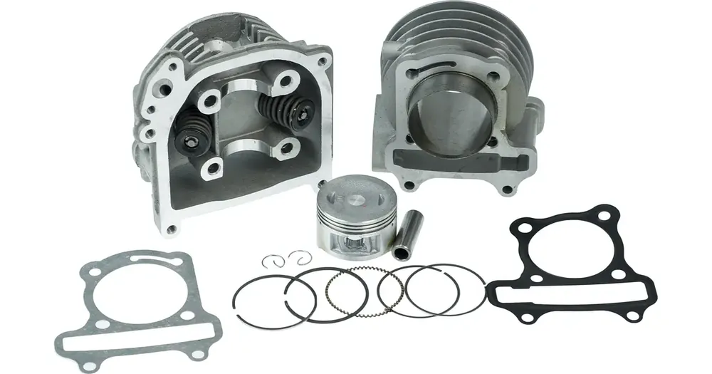 Sylinterisarja kannella 50.00mm 90cc tappi 13mm EGR 139QMB/QMA (GY6 50) 4T Alkuperäinen