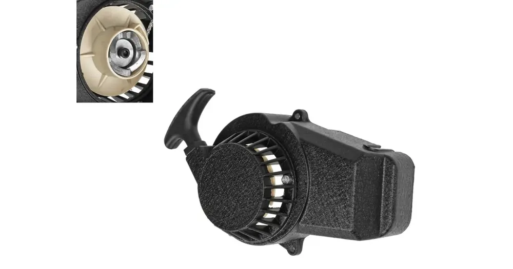 Uusi Malli Moottorin suojus, käynnistysvipu, musta alumiinikotelo, metallinen vetokoukku, Pocket Bike