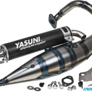 Yasuni R Black Aluminium -äänenvaimennin, Peugeot AC / LC pysty (hyväksytty) Poisto