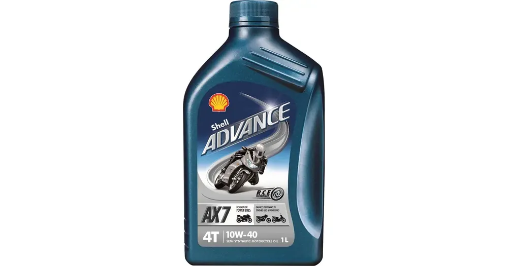 Shell Advance AX7 -puolisynteettinen 4T 10W40 moottoriöljy, 1 litra Paras Hinta