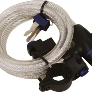Varkaussuoja vaijerilukko 12mm 180cm Oxford Cable Lock Suosittu