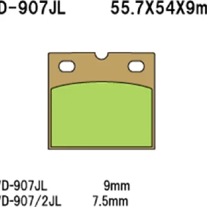 Osta Tänään Vesrah Sintered Metal VD-907/2JL -jarrupalat