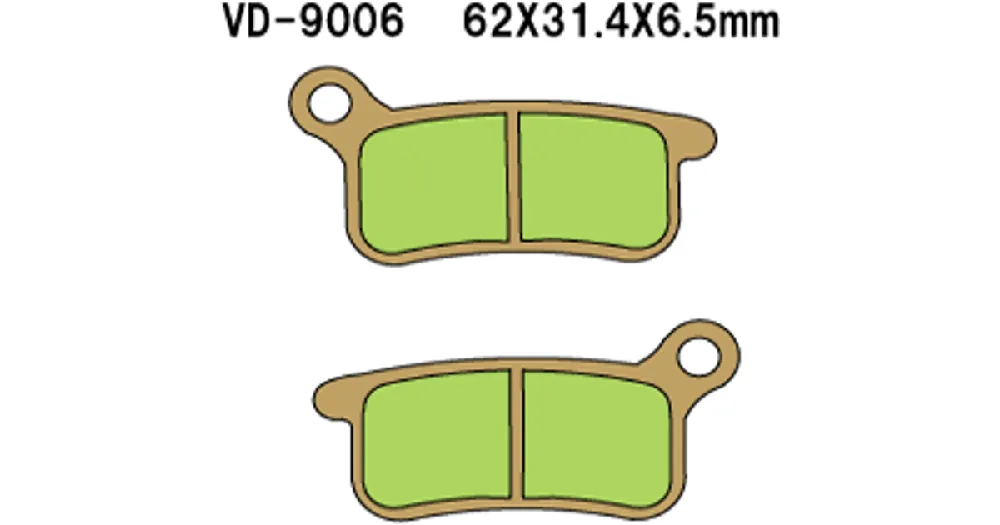 Alkuperäinen Vesrah Sintered Metal VD-9006JL -jarrupalat