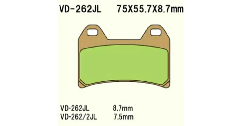Vesrah Organic VD-262SRJL8 jarrupalat Loppuunmyynti