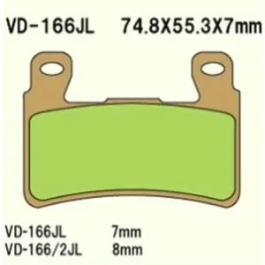 Alkuperäinen Vesrah VD-166SRJL8 -jarrupalat