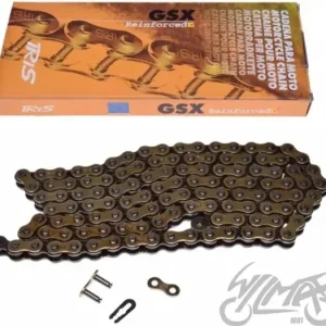 Löytö 415GSX vetoketju, 120 lenkkiä, kultainen IRIS