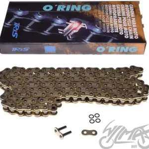Merkkituote 530 vetoketju, 118 lenkkiä, kultainen IRIS O-RING