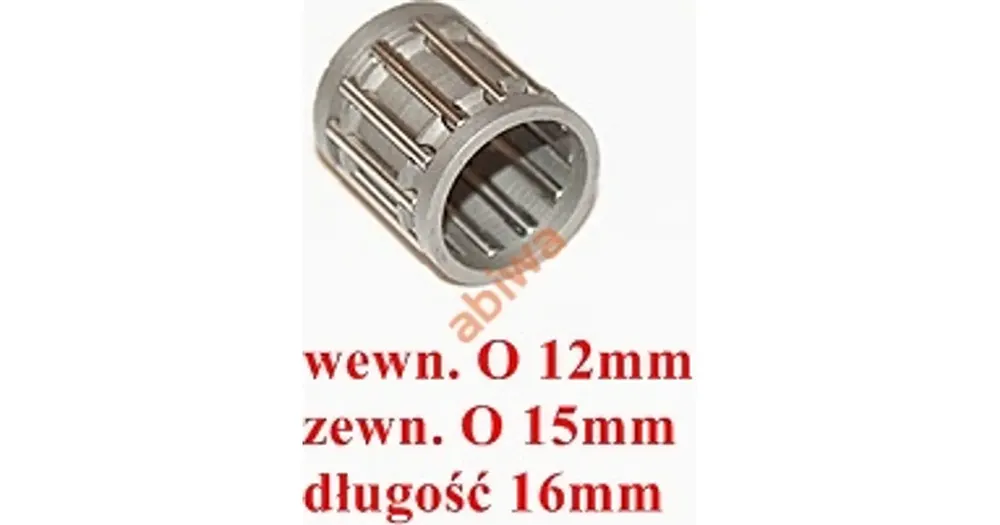 Neulalaakeri 12x15x16mm Minarelli AM6 / 1E40MB 50 2T LC Heti Saatavilla