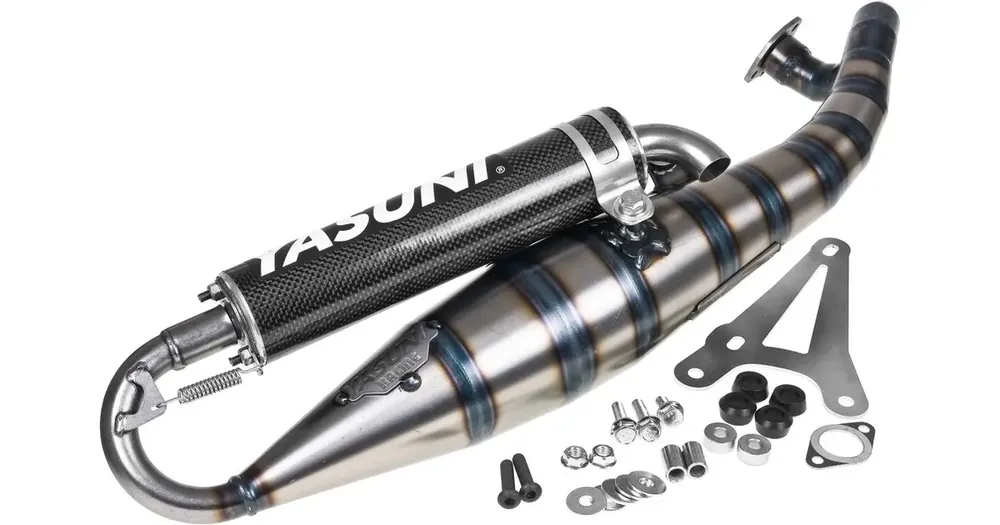 Äänenvaimennin, pakoputki tieliikennehyväksynnällä, Yasuni Carrera 16 2007 Carbon Black Edition, Minarelli horizontal Pakollinen (Must-Have)