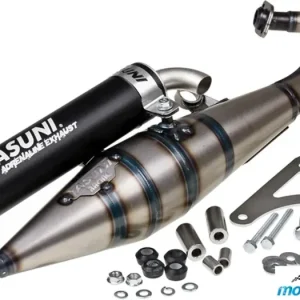 Yasuni Z Black Aluminium -pakoputki, Gilera / Piaggio (E) Vain Tänään