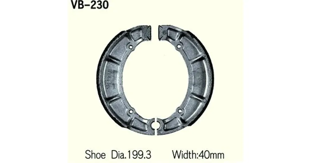 Tehdashinta Jarrupalat 200x40mm Vesrah VB-230