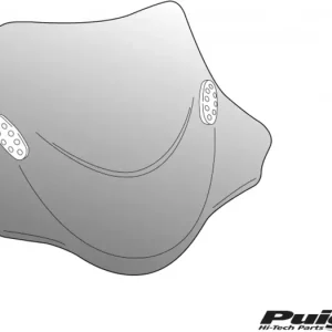 Ilmainen Palautus Tuulilasi 46x33cm, punainen, Puig 1500R City Sport, Kymco Super 9
