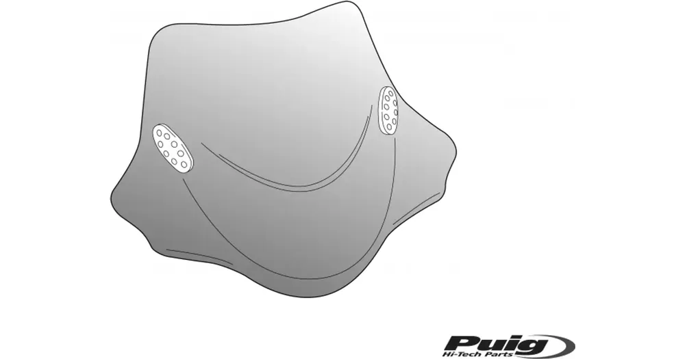 Ilmainen Palautus Tuulilasi 46x33cm, punainen, Puig 1500R City Sport, Kymco Super 9