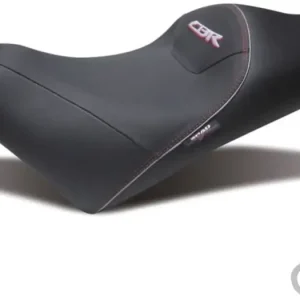 Tarjoushinta Shad-istuin Honda CBR600F -malliin, punaisilla tikkauksilla