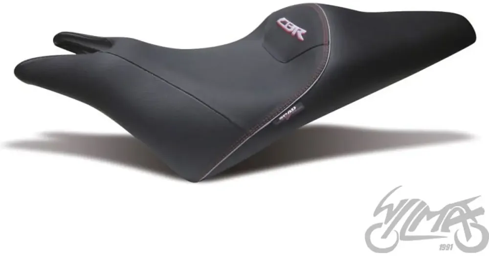 Tarjoushinta Shad-istuin Honda CBR600F -malliin, punaisilla tikkauksilla