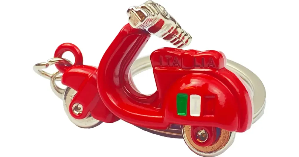 Avaimenperä, Vespa-skootteri, punainen Suosittu