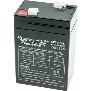 WM Motor OT4.5-6 6V 4.5Ah geeliakku, mitat 70x48x106mm Päivän Tarjous