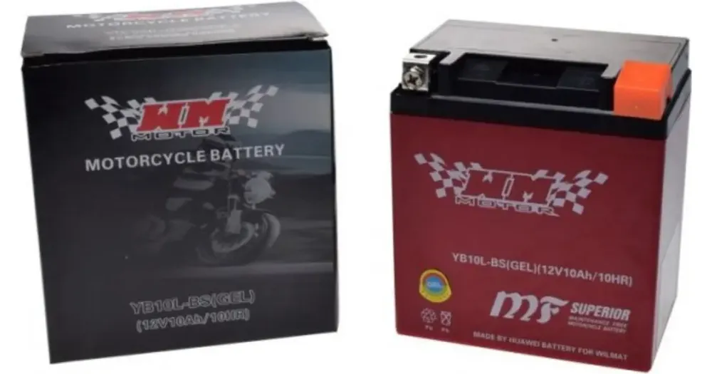 WM Motor YB10L geeliakku 12V 10Ah 132x88x144mm Uusi Kokoelma