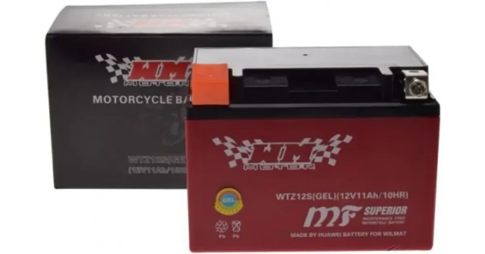 Alennettu WM Motor WTZ12S (YTZ12S) geeliakku 12V 11Ah 150x87x110mm 210CCA