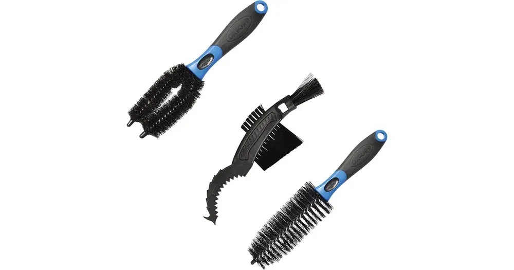 Flash-Tarjous Oxford Bicycle Triple Brush Set -moottoripyörän puhdistusharjasetti