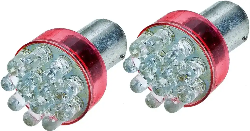 LED-polttimo BA15D 12V 1W 2 kpl Nopea Toimitus