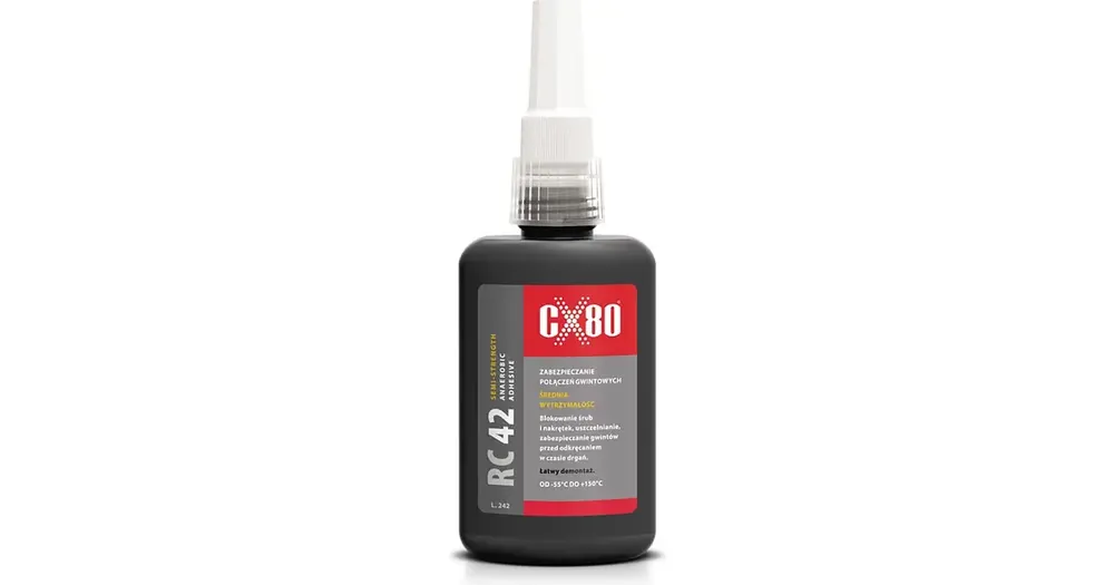 Anaerobinen kierrelukite, keskilujuus, CX80 RC42, 50 ml Löytö