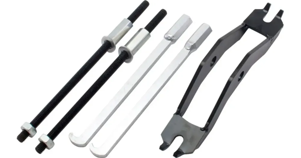 Alennus Jousipuristin, takaiskunvaimentimen jousen irrotustyökalu, twin shock, Unit