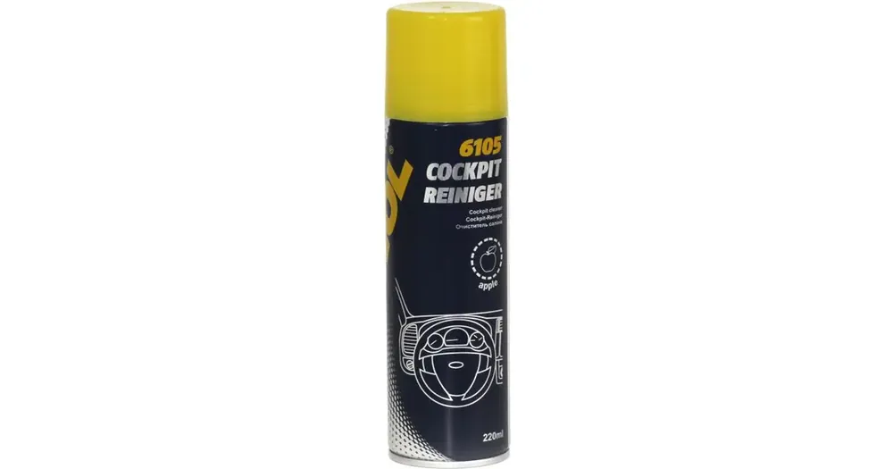 Mannol 6116 Cocpit Reiniger Sitruuna 650ml, kojelaudan puhdistussuihke, sitruunan tuoksu Vain Rajoitetun Ajan