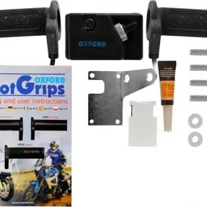 Superhinta Lämmitettävät kädensijat, ohjaustankoon 22 mm, ohjauspaneelilla, Oxford HotGrips Essential Commuter
