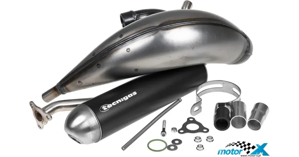 Sertifioitu Tecnigas E-NOX Steel -pakoputki, Aprilia MX / RX 50 / SX 50 (Minarelli AM)