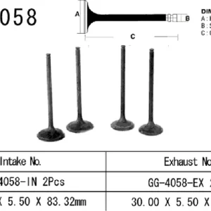 Kuuma Tarjous Vesrah GG-4058-EX pakoventtiili