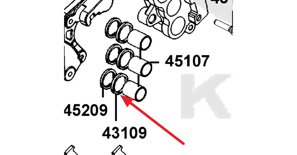 Kymco-jarrusatulan männän tiiviste Merkkituote