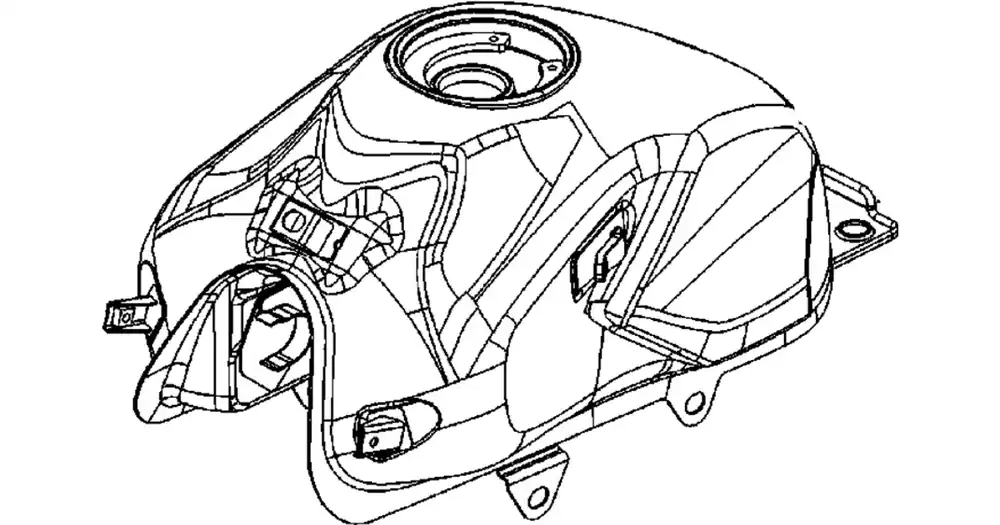 Polttoainesäiliö kulta YR378MA Kymco CK-1 125 Ilmainen Palautus
